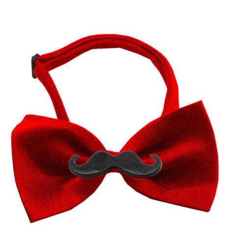 Black Moustache  Bow Tie