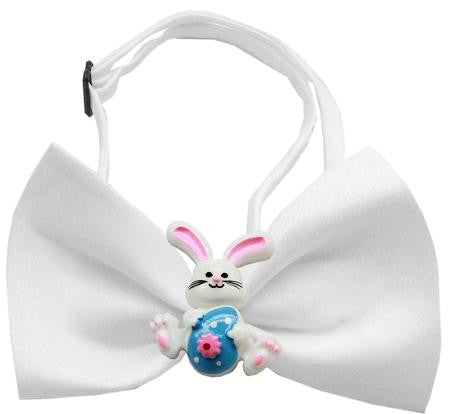 Easter Bunny Chipper White Bow Tie