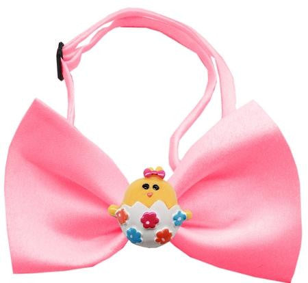 Easter Chick Chipper Bubblegum Pink Bow Tie