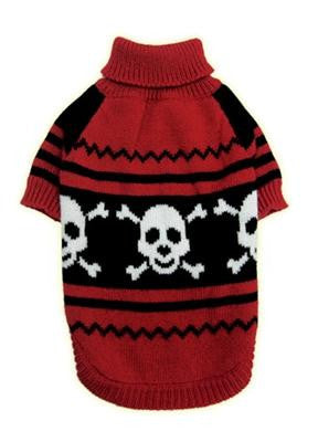 Happy Skull Pet Sweater Size XS