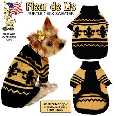 Fleur de Lis Pet Sweater Size 2X