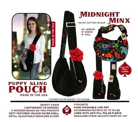 Puppy Pouch Sling Midnight Minx