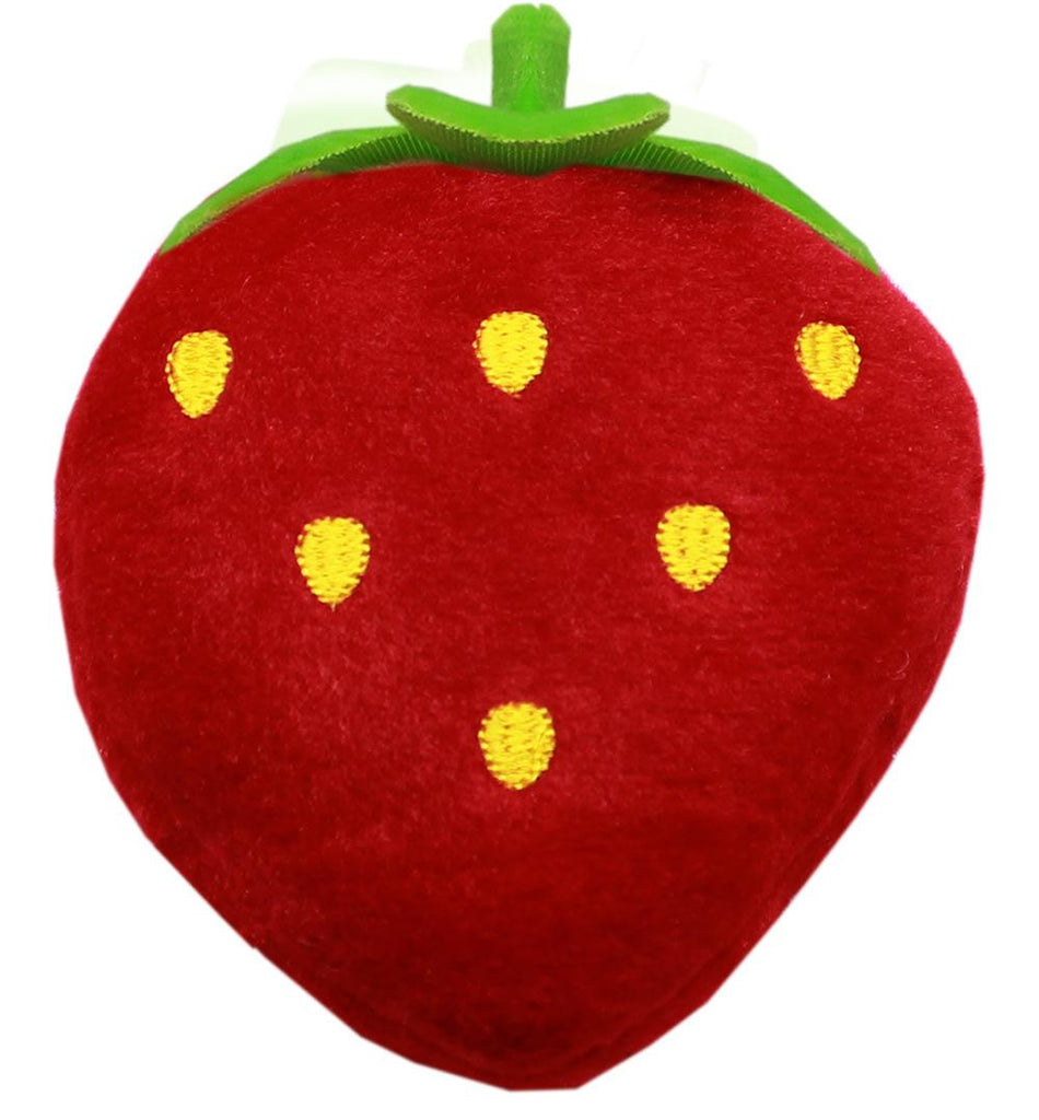 Strawberry 5" Dog Squeaky Toy Red