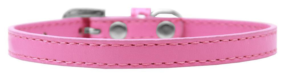 Omaha Plain Puppy Collar Bright Pink Size 8