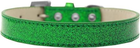 Tulsa Plain Ice Cream Dog Collar Emerald Green Size 12