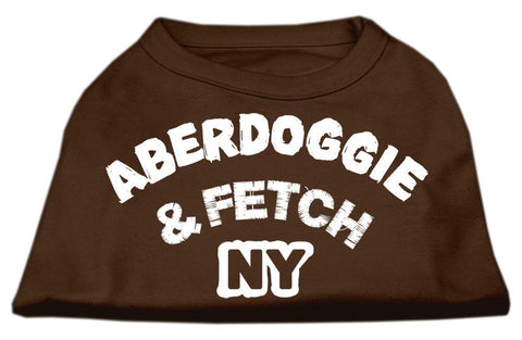 Aberdoggie NY Screenprint Shirts Brown Lg (14)