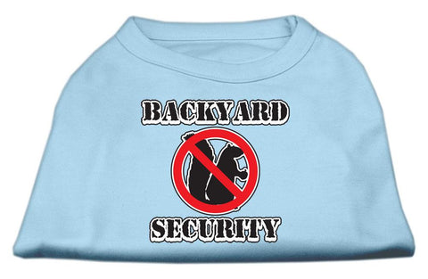 Backyard Security Screen Print Shirts Baby Blue XS (8)