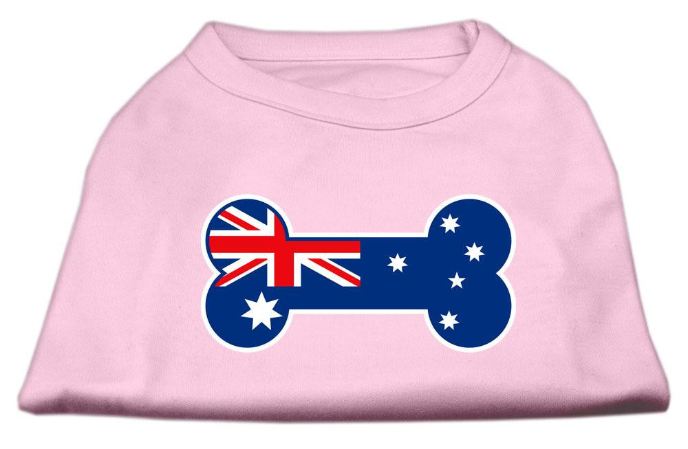 Bone Shaped Australian Flag Screen Print Shirts