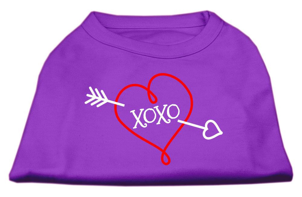 XOXO Screen Print Shirt Purple Lg (14)