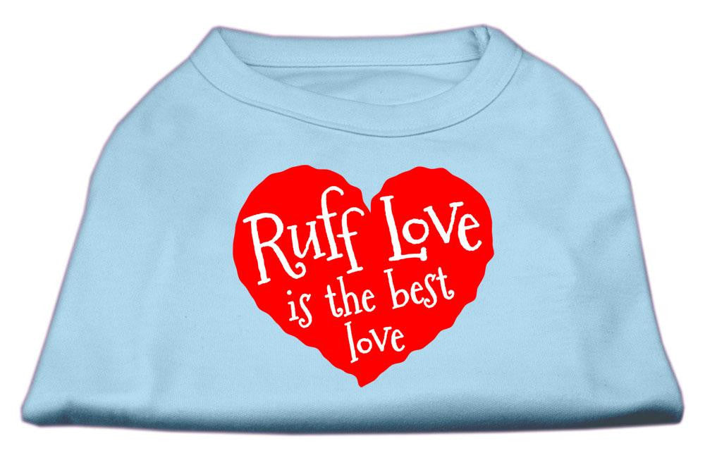 Ruff Love Screen Print Shirt Baby Blue XL (16)