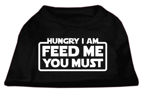 Hungry I am Screen Print Shirt Black Lg (14)