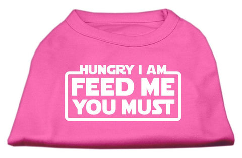 Hungry I am Screen Print Shirt Bright Pink XL (16)