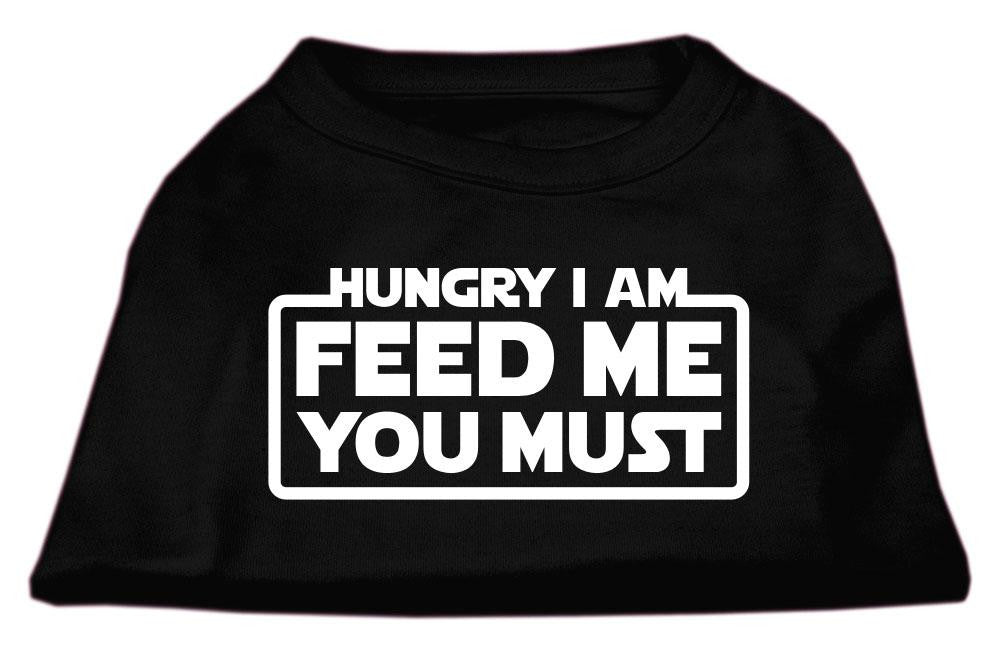 Hungry I am Screen Print Shirt Black XS (8)