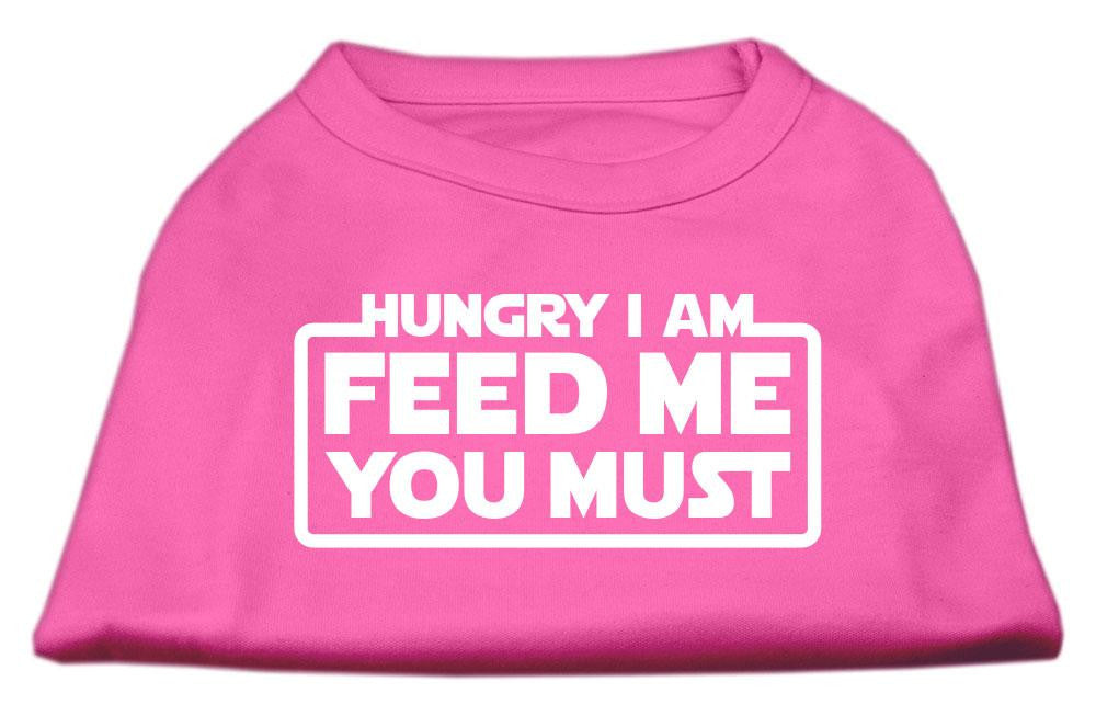 Hungry I am Screen Print Shirt Bright Pink XXXL (20)