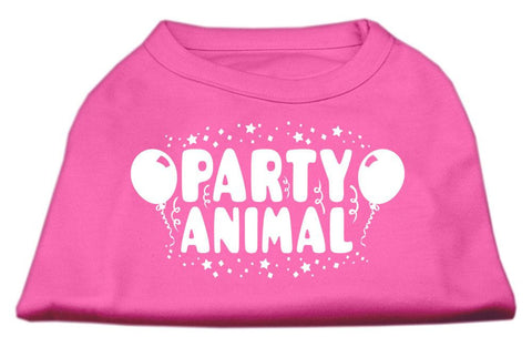 Party Animal Screen Print Shirt Bright Pink XL (16)