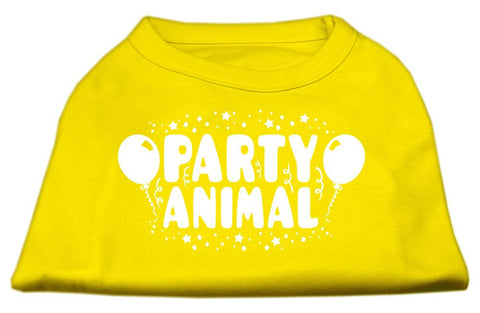 Party Animal Screen Print Shirt Yellow XL (16)