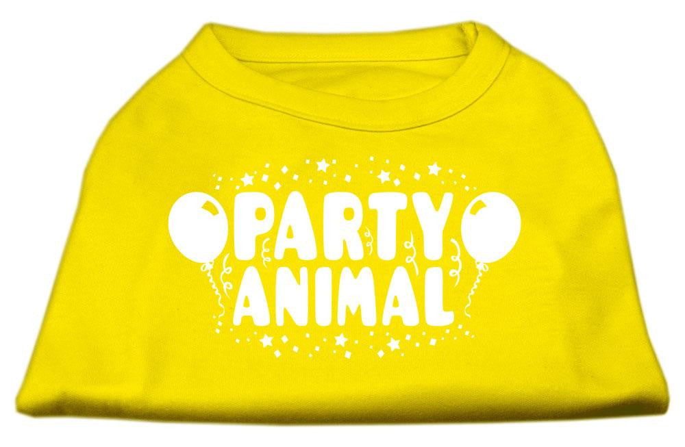 Party Animal Screen Print Shirt Yellow XXXL (20)