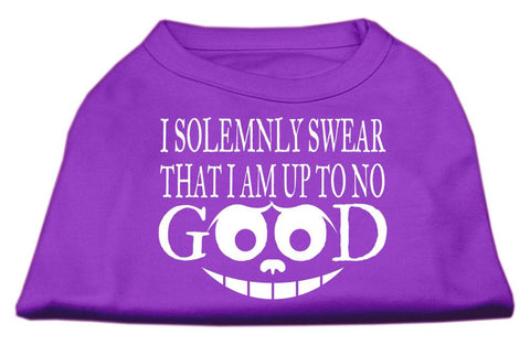 Up to No Good Screen Print Shirt Purple Lg (14)