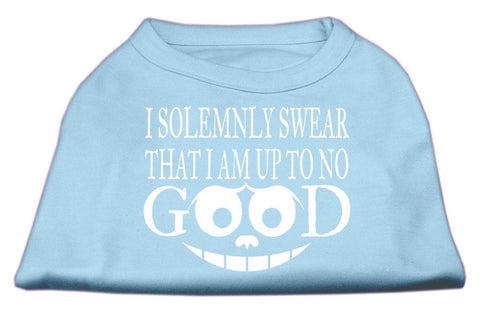 Up to No Good Screen Print Shirt Baby Blue XL (16)