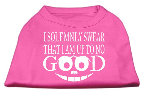 Up to No Good Screen Print Shirt Bright Pink XXL (18)