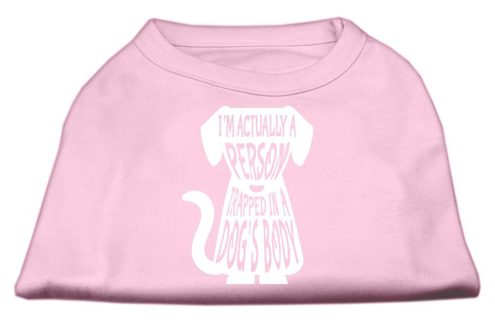 Trapped Screen Print Shirt Light Pink Lg (14)