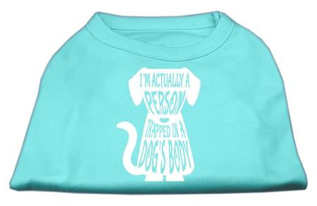 Trapped Screen Print Shirt Aqua XL (16)