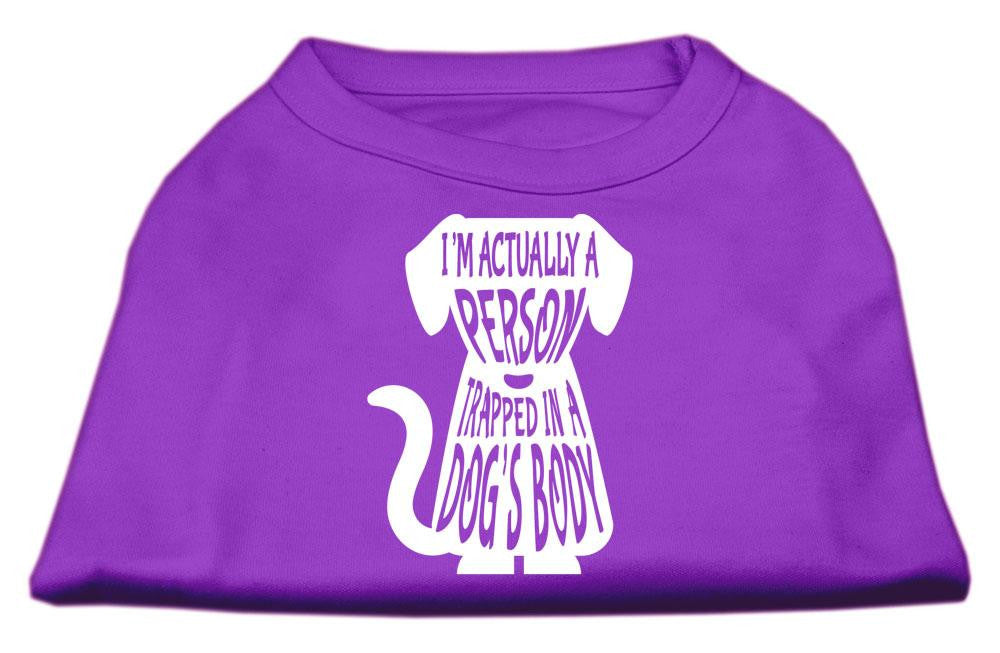 Trapped Screen Print Shirt Purple XS (8)