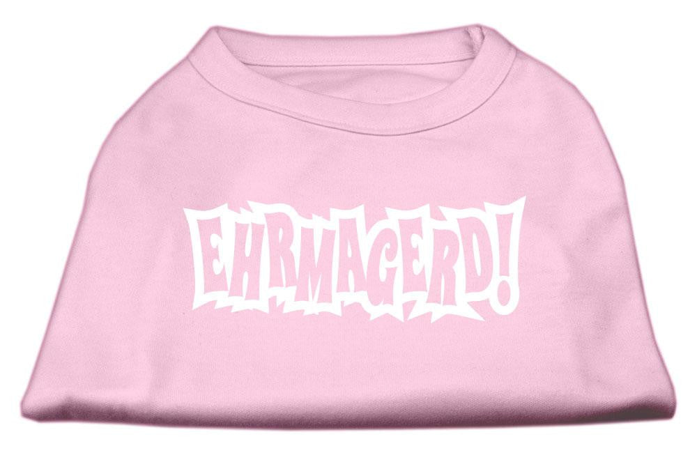 Ehrmagerd Screen Print Shirt Light Pink XS (8)