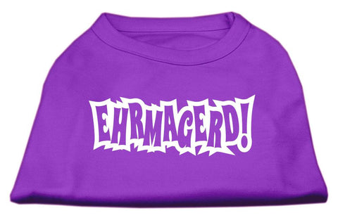 Ehrmagerd Screen Print Shirt Purple XS (8)