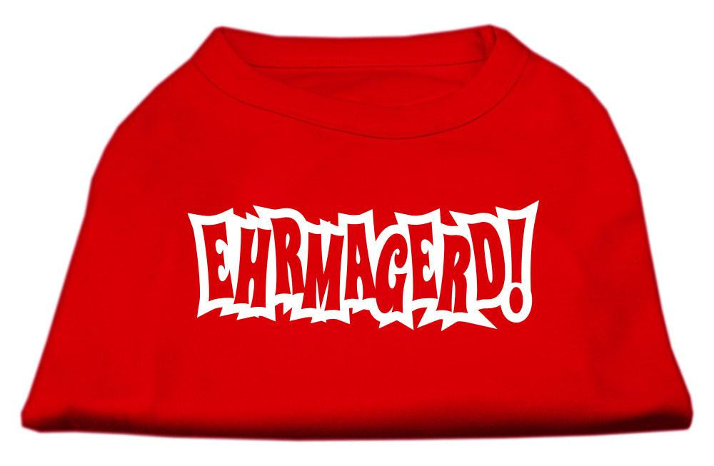 Ehrmagerd Screen Print Shirt Red XS (8)