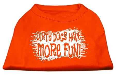 Dirty Dogs Screen Print Shirt Orange Lg (14)