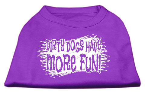 Dirty Dogs Screen Print Shirt Purple Lg (14)