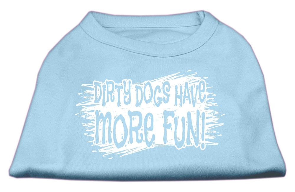 Dirty Dogs Screen Print Shirt Baby Blue Med (12)