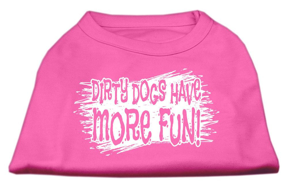 Dirty Dogs Screen Print Shirt Bright Pink XL (16)