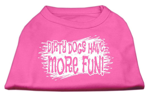 Dirty Dogs Screen Print Shirt Bright Pink XXXL (20)