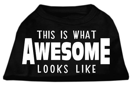 This is What Awesome Looks Like Dog Shirt Black Med (12)