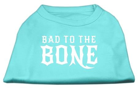 Bad to the Bone Dog Shirt Aqua XL (16)