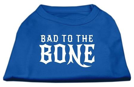 Bad to the Bone Dog Shirt Blue XXL (18)