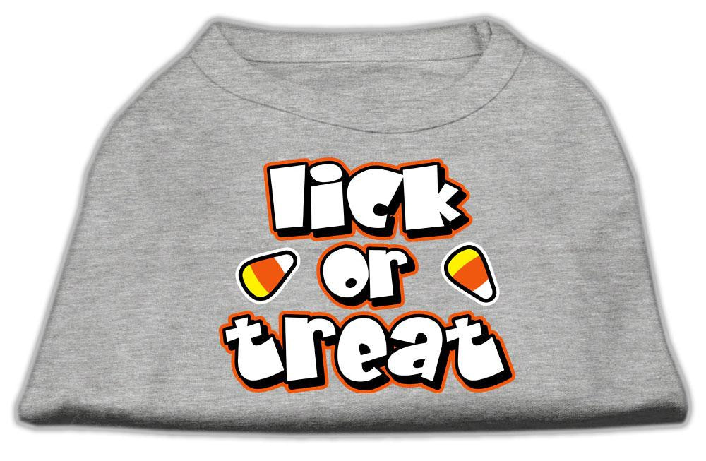 Lick Or Treat Screen Print Shirts Grey L (14)