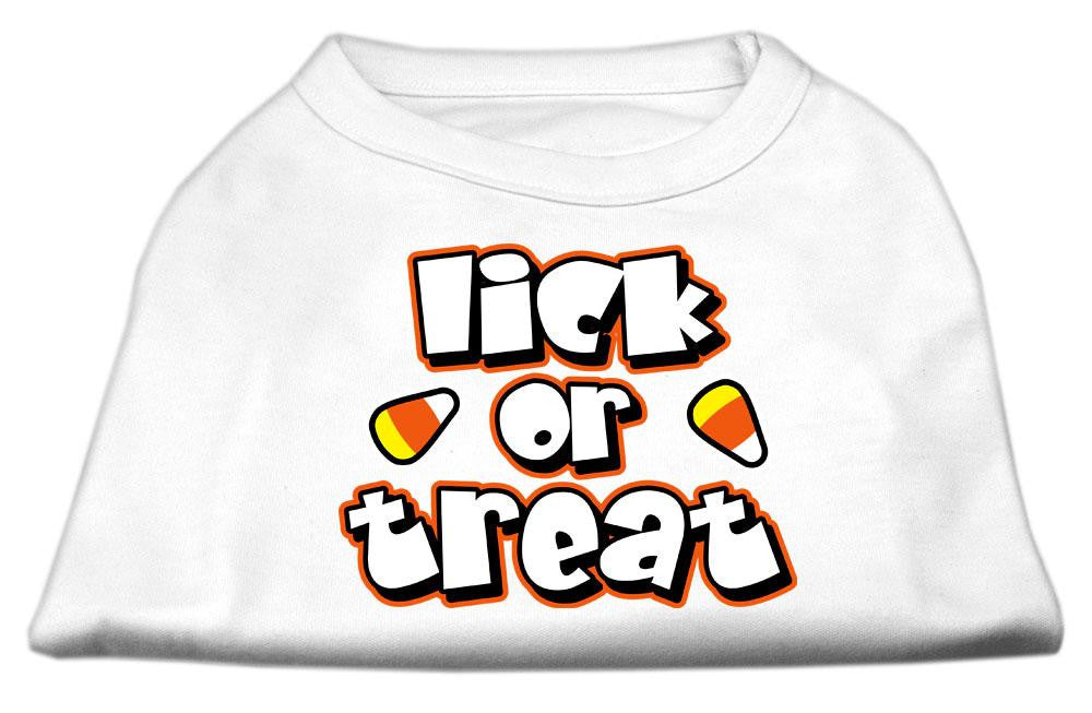 Lick Or Treat Screen Print Shirts White XL (16)