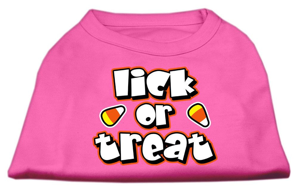 Lick Or Treat Screen Print Shirts Bright Pink XS (8)