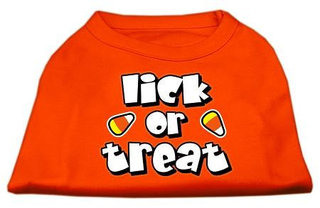 Lick or Treat Screen Print Shirts Orange XS (8)