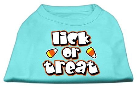 Lick Or Treat Screen Print Shirts Aqua XXXL(20)