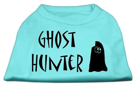 Ghost Hunter Screen Print Shirt Aqua with Black Lettering Med (12)