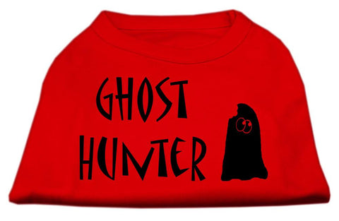 Ghost Hunter Screen Print Shirt Red with Black Lettering XL (16)