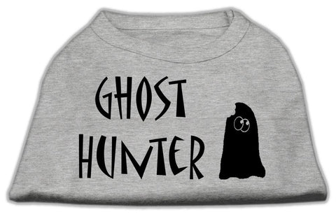 Ghost Hunter Screen Print Shirt Grey with Black Lettering XS (8)