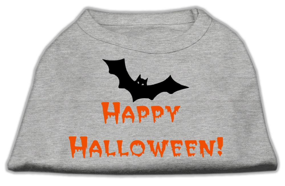 Happy Halloween Screen Print Shirts Grey XS (8)