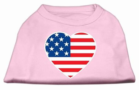 American Flag Heart Screen Print Shirt