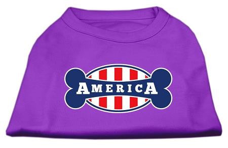 Bonely in America Screen Print Shirt Purple Lg (14)