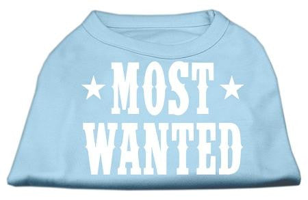 Most Wanted Screen Print Shirt Baby Blue Lg (14)